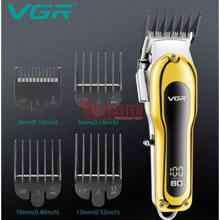 ПРОФЕСИОНАЛНА МАШИНКА ЗА ПОДСТРИГВАНЕ VGR V-680 – МЕТАЛЕН КОРПУС, LED ДИСПЛЕЙ