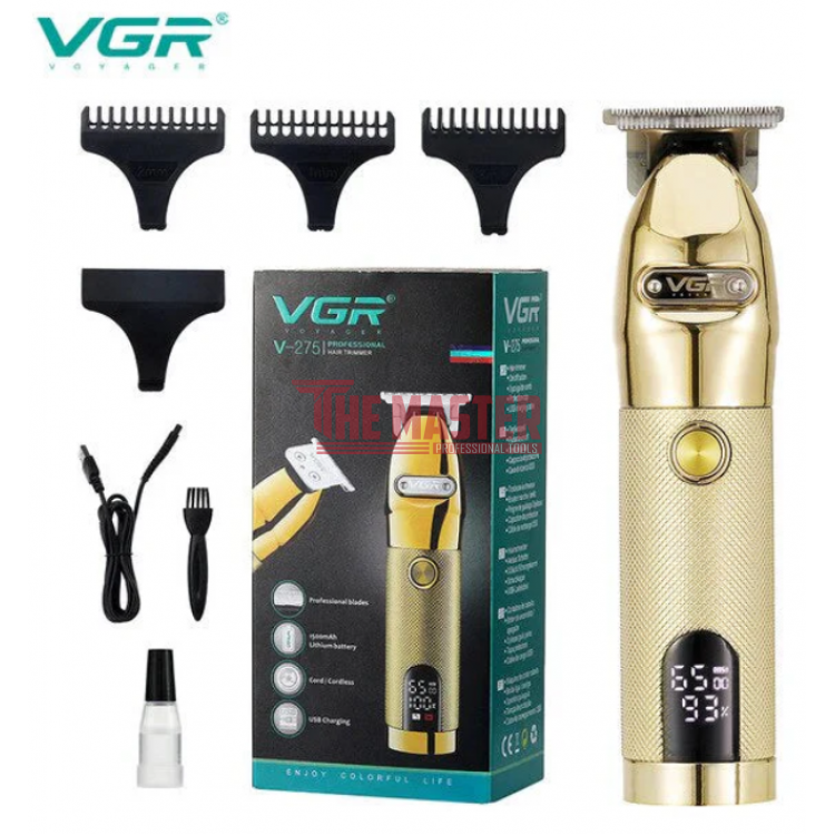 МАШИНКА ЗА ПОДСТРИГВАНЕ (HAIR TRIMMER) VGR V-275 – LCD ДИСПЛЕЙ, 6500 RPM