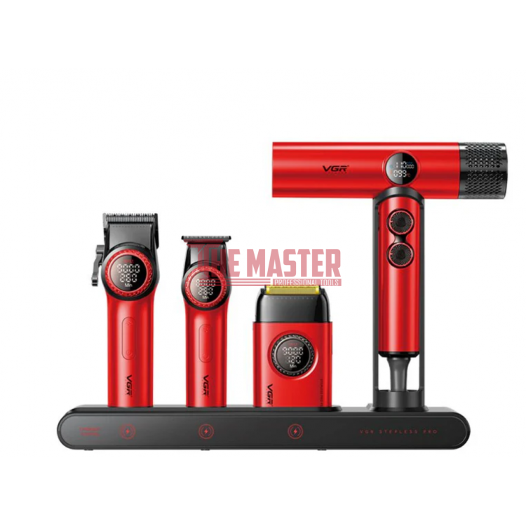 PREMIUM BARBER КОМБО VGR – ПЪЛЕН ПРОФЕСИОНАЛЕН КОМПЛЕКТ ЗА БАРБЕРИ И ФРИЗЬОРИ