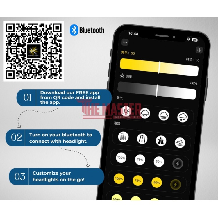 SMART LED КРУШКИ H4 – DUAL COLOR CSP, BLUETOOTH APP, CANBUS, 70W