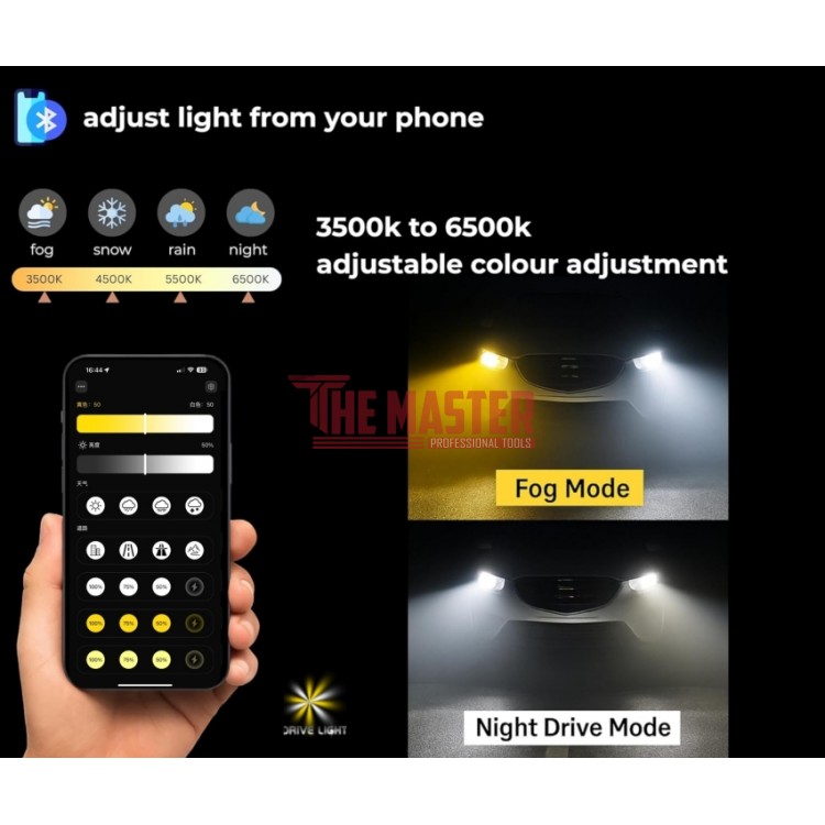 SMART LED КРУШКИ H4 – DUAL COLOR CSP, BLUETOOTH APP, CANBUS, 70W