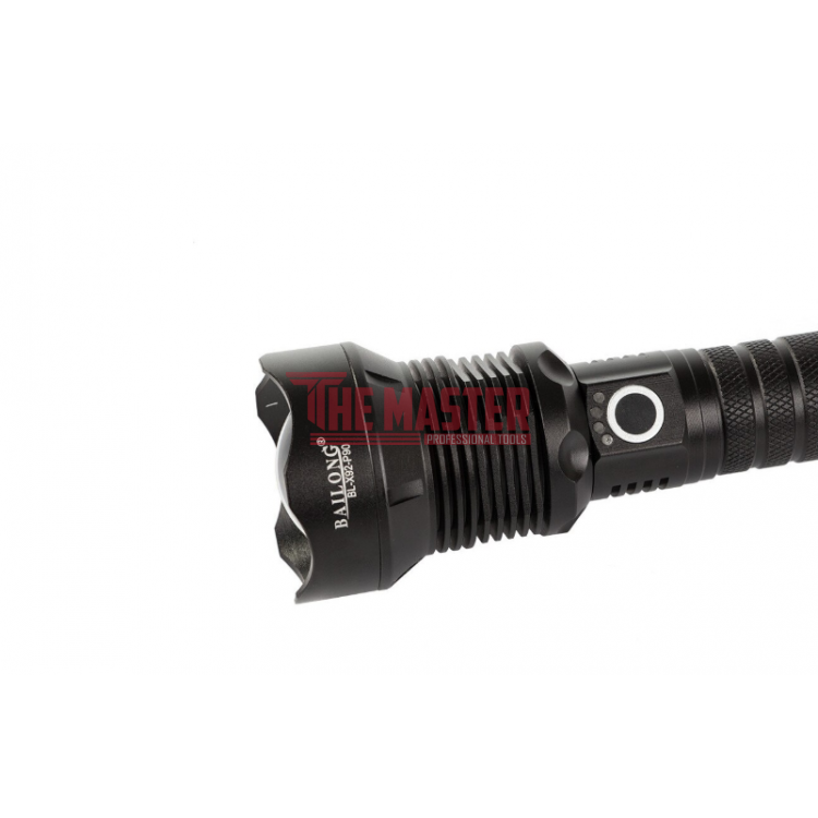 МОЩЕН ТАКТИЧЕСКИ LED ФЕНЕР XHP90 – P90 USB ПРОЖЕКТОР