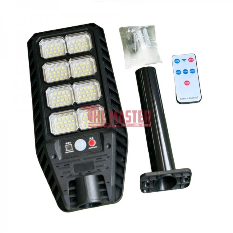 СОЛАРНА LED ЛАМПА DRAGON SWP-144LED – 2400W, 8 СЕКЦИИ