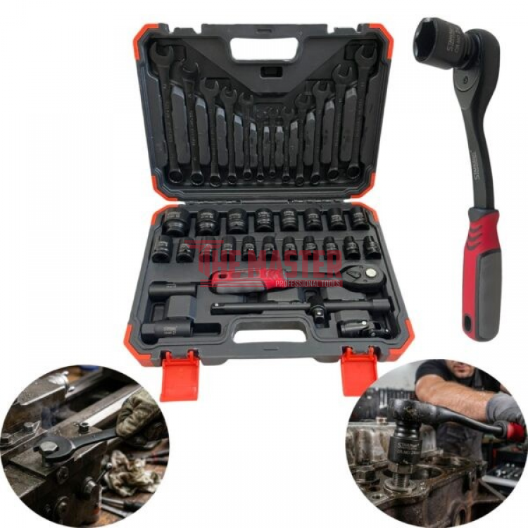 ГЕДОРЕ С УДАРНИ ВЛОЖКИ 37 ЧАСТИ 1/2″ STAHLMAYER