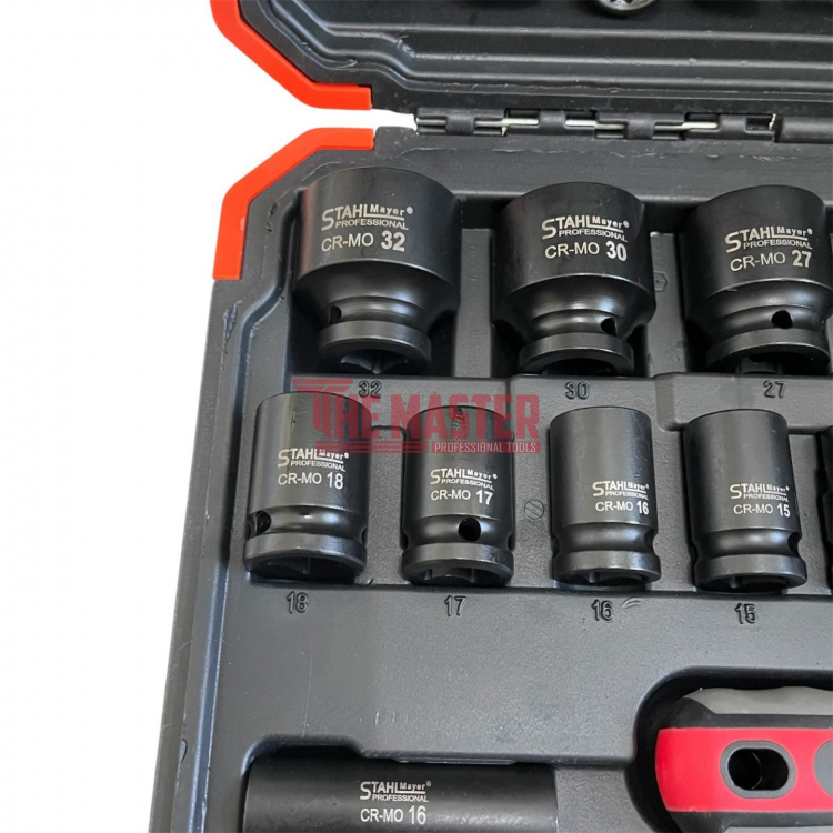 ГЕДОРЕ С УДАРНИ ВЛОЖКИ 37 ЧАСТИ 1/2″ STAHLMAYER