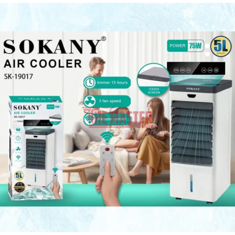 ПОРТАТИВЕН ВЪЗДУШЕН ОХЛАДИТЕЛ SOKANY SK-19017 – 3в1, 5L, ДИСТАНЦИОННО