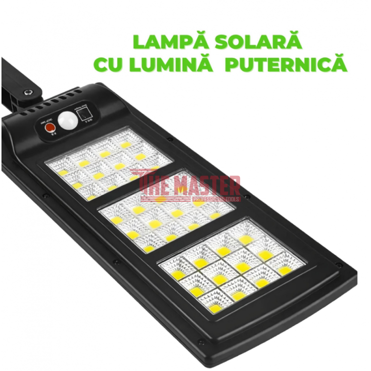 СОЛАРНА LED ЛАМПА DRAGON 2400W – СЪС СЕНЗОР ЗА ДВИЖЕНИЕ И ДИСТАНЦИОННО
