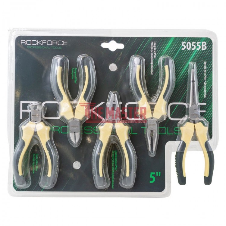 КОМПЛЕКТ МИНИ КЛЕЩИ 5 ЧАСТИ ROCKFORCE