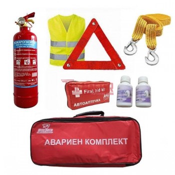 АВАРИЕН АВТОКОМПЛЕКТ 5 ЧАСТИ – ЗАДЪЛЖИТЕЛНО ОБОРУДВАНЕ ЗА ВСЕКИ АВТОМОБИЛ