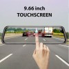 ВИДЕОРЕГИСТРАТОР ОГЛЕДАЛО 9.66" FULL TOUCH SCREEN С ДВЕ КАМЕРИ