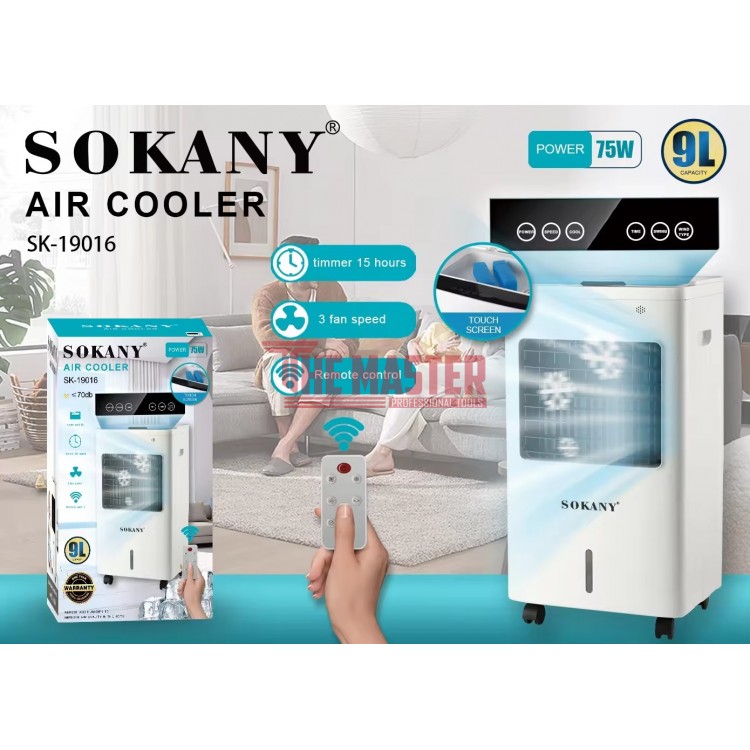 МОБИЛЕН ВЪЗДУШЕН ОХЛАДИТЕЛ SOKANY SK-19016 – ОХЛАЖДАНЕ, ОВЛАЖНЯВАНЕ И ЙОНИЗАЦИЯ