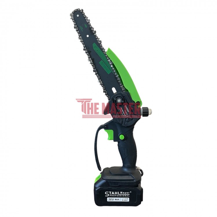 АКУМУЛАТОРЕН ГРАДИНСКИ КОМПЛЕКТ 4 В 1 STAHLMAYER 36V 8.0AH – РЕЗАЧКА, ЛОЗАРСКА НОЖИЦА, ТРИМЕР И ТУРБО ПИСТОЛЕТ