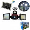 ТРОЙНА СОЛАРНА LED ЛАМПА 200W С ДАТЧИК ЗА ДВИЖЕНИЕ И ДИСТАНЦИОННО
