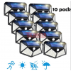 КОМПЛЕКТ 10 БРОЯ СОЛАРНИ LED ЛАМПИ С ДАТЧИК ЗА ДВИЖЕНИЕ – 100 LED, 270° ОСВЕТЯВАНЕ, IP65