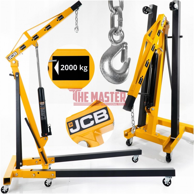 ХИДРАВЛИЧЕН, СГЪВАЕМ КРАН ЗА ДВИГАТЕЛИ ТИП ЖИРАФ 2 ТОНА JCB