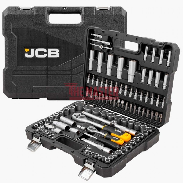 Комплект Гедоре 108 части JCB - 1/2 и 1/4  