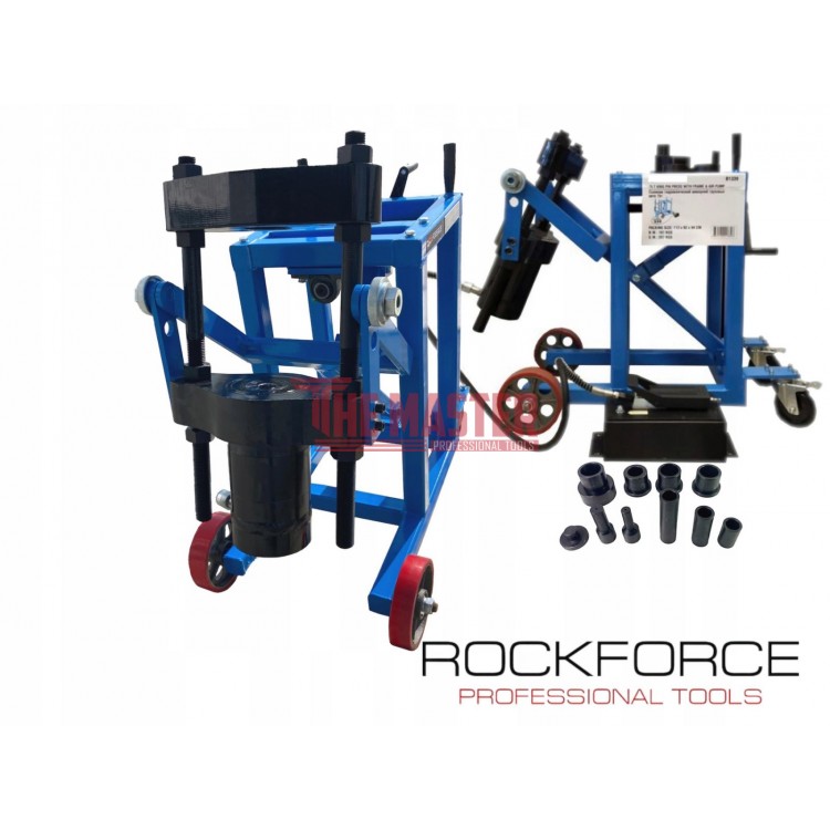МОБИЛНА ПНЕВМО-ХИДРАВЛИЧНА ПРЕСА ЗА ШЕНКЕЛНИ БОЛТОВЕ - ЗА КАМИОНИ 75 ТОНА ROCKFORCE