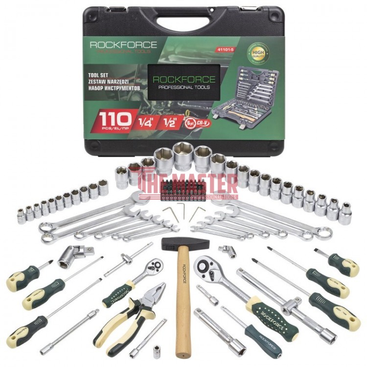 ГЕДОРЕ 1/2", 1/4" 110 ЧАСТИ ROCKFORCE