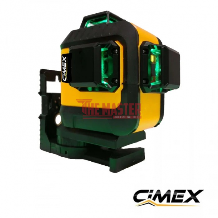 Лазерен нивелир 3х360°, зелен лъч CIMEX
