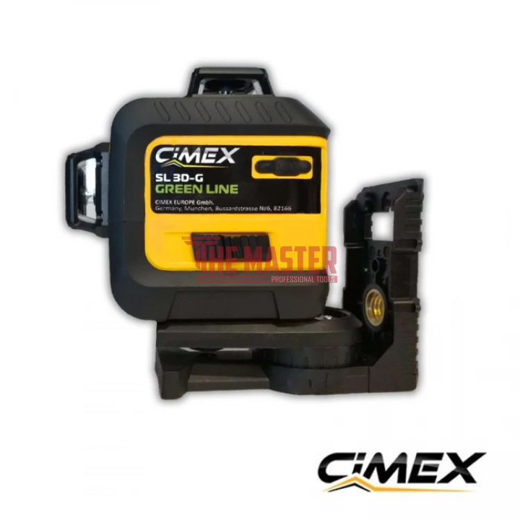 Лазерен нивелир 3х360°, зелен лъч CIMEX