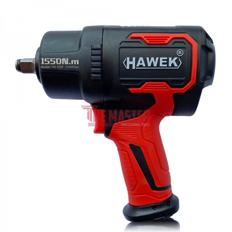 ПНЕВМАТИЧЕН УДАРЕН ГАЙКОВЕРТ С КЪС ШПИНДЕЛ 1/2'' 1550NM HAWEK