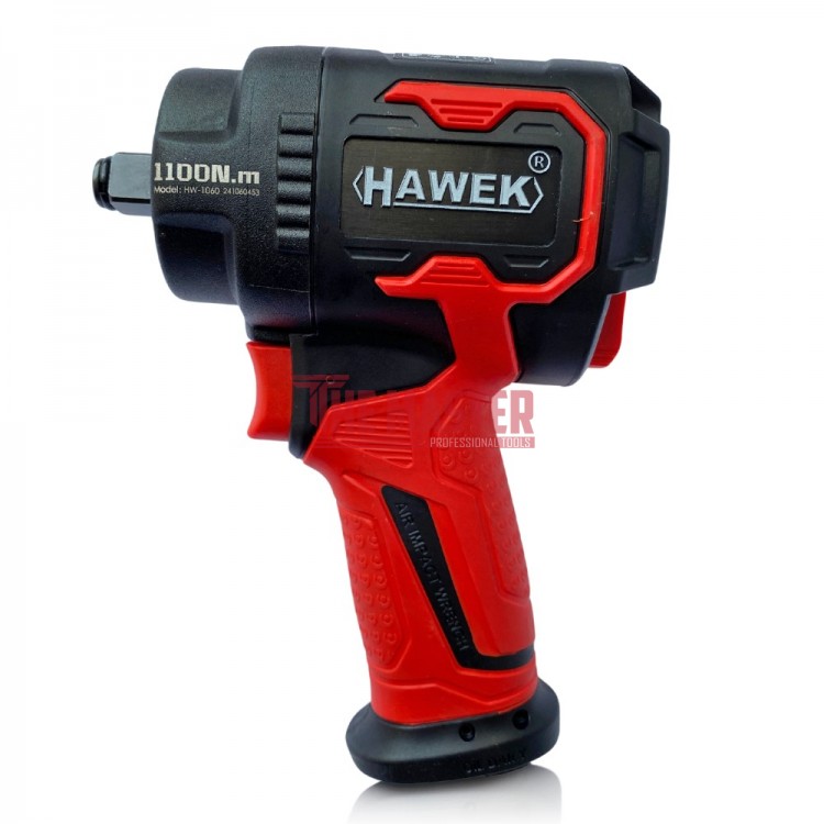 ПНЕВМАТИЧЕН УДАРЕН МИНИ ГАЙКОВЕРТ С КЪС ШПИНДЕЛ 1/2'' 1100NM HAWEK