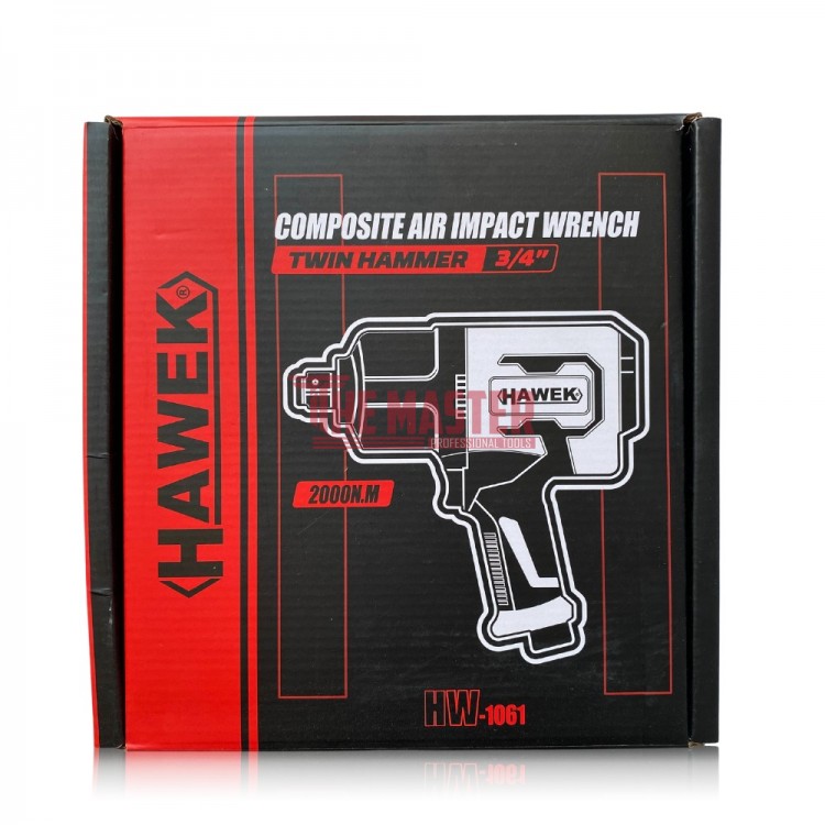 ПНЕВМАТИЧЕН УДАРЕН МИНИ ГАЙКОВЕРТ С КЪС ШПИНДЕЛ 3/4'' 2000NM HAWEK